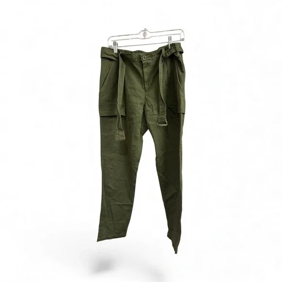 Woman Olive Green Pants - Picture 4 of 4